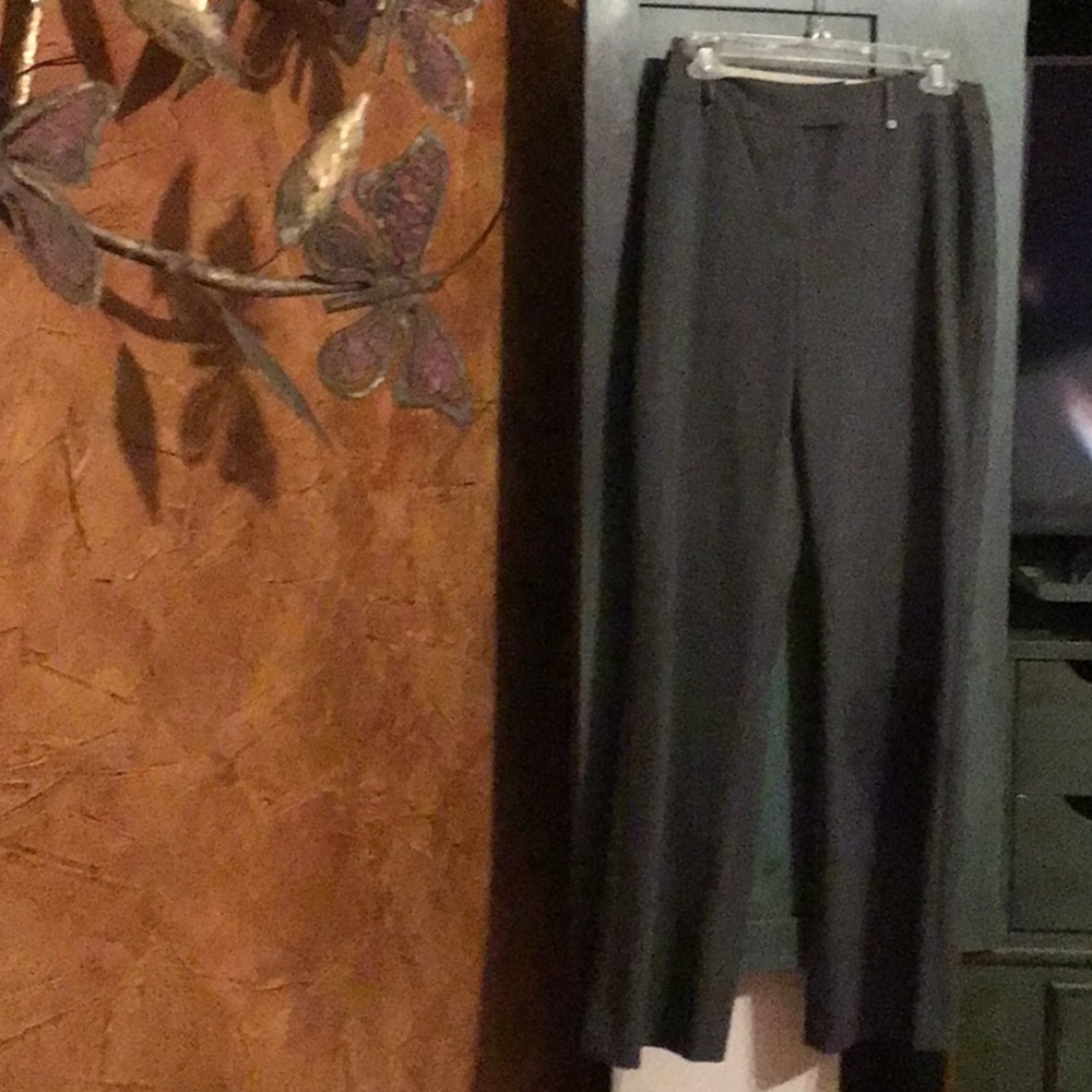 Gray pair of “White House, Black Market” trousers.